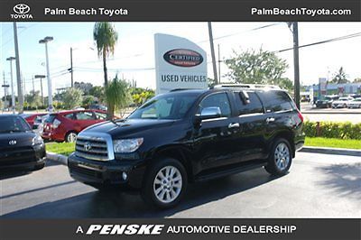 2013 toyota sequoia  5.7l platinum 13k miles certified fl