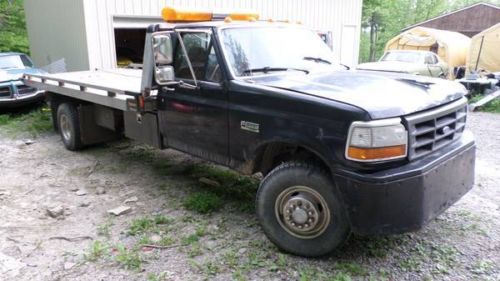 90 ford  f450 super duty rollback project parts fix nice aluminum 17 foot bed !!