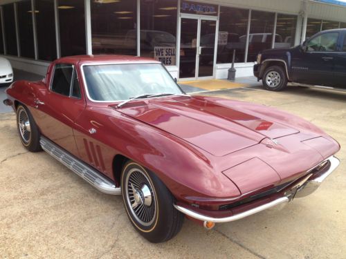 Restored 65&#039; vette 327 350 hp 4-speed power brakes windows steering factory air