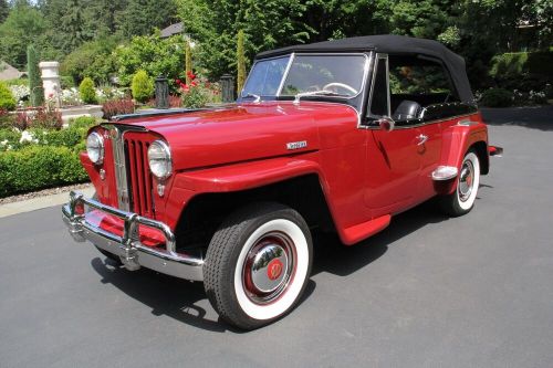 1948 jeep jeepster - fully restored. excellent! see video