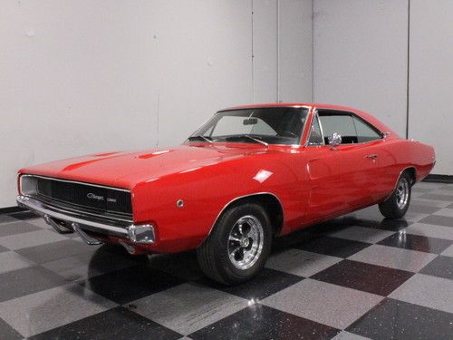 383 big-block, beatiful red over laser-straight body, power steering &amp; brakes!