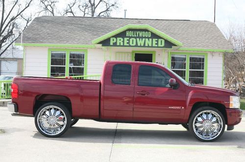 2007 chevrolet silverado 1500 vortec  max, ltz, leather, sunroof,26in wheels