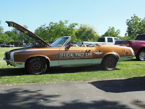 1972 oldsmobile w30 442 cutlass supreme indy pace car hardtop convertible