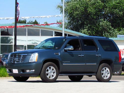 2008 cadillac escalade leather heated seats sunroof dvd satellite blue black