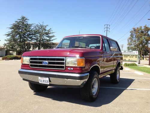 1990 ford bronco xlt sport utility 2-door 5.8l 4x4 like new!!!!!