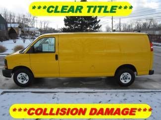 2011 gmc savana 2500 cargo 155wb rebuildable wreck clear title