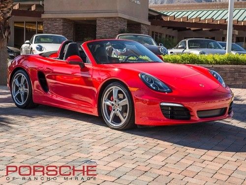 2013 porsche boxster s pdk red pasm nav bose 20 wheels sport chrono pdls 6k mi