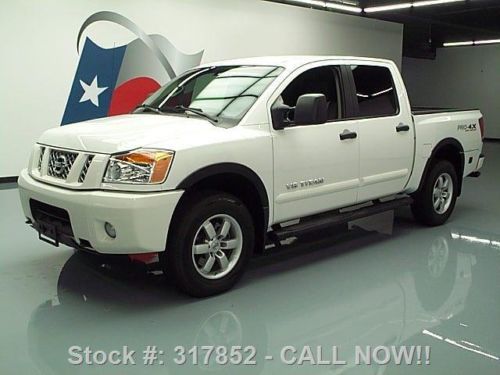 2012 nissan titan pro-4x crew cab 4x4 side steps 29k mi texas direct auto