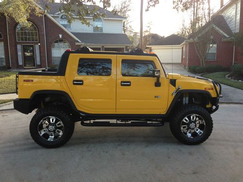 2006 hummer h2, sut, custom, turbo, lift, nav, mroof, wheels, awesome ride!!!!!