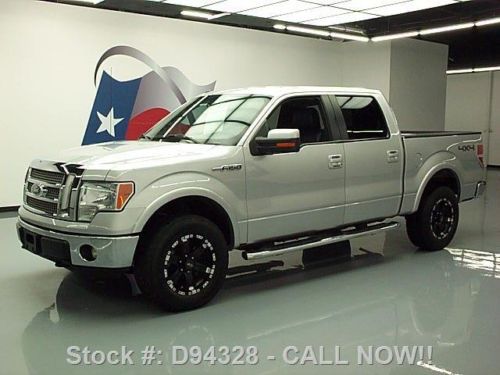 2010 ford f-150 lariat crew 4x4 leather rear cam 46k mi texas direct auto