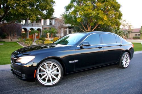 2010 bmw 750li loaded luxury low miles 22&#034; wheels night-vision $no tax$