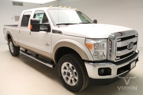 2014 lariat crew 4x4 fx4 navigation sunroof leather heated v8 diesel