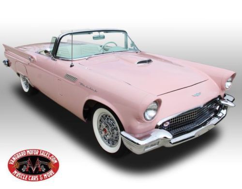 57 thunderbird dusk rose rare window sticker air ps pb