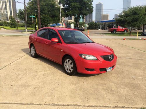 2005 mazda 3 i sedan 4-door 2.0l - red - low mileage - looks/drive great