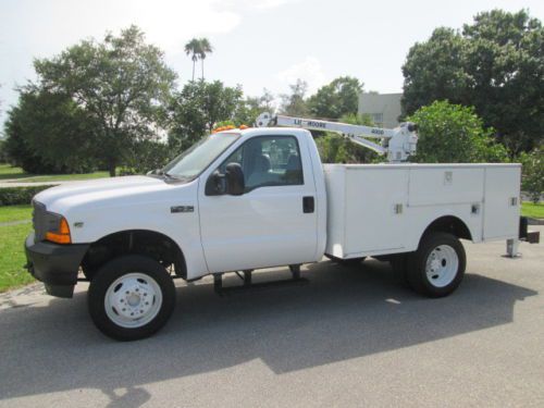 2001 f450 utiltiy crane truck