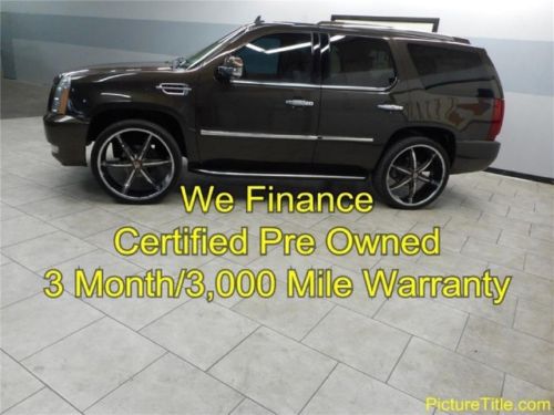 07 escalade luxury 26 wheels leather sunroof certified warranty we finance texas