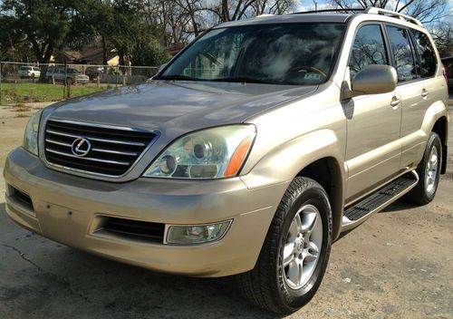 2004 lexus gx470 no reserve, 4.7l, 4wd, v8, beige, nav, mark lev. audio, loaded