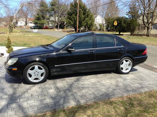 Sell used 2000 Mercedes S430 S class AMG Wheels Black Tan Inerior ...