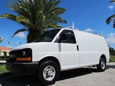 2009 chevrolet express 2500 cargo van fleet maintained work van box van racks