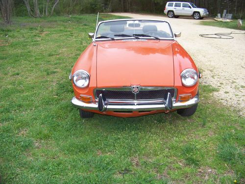 1974 mgb one owner, chrome bumpers, garaged, original manual and jack.