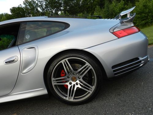 2001 porsche 911 turbo 996tt 6sp polar silver 997tt oe wheels