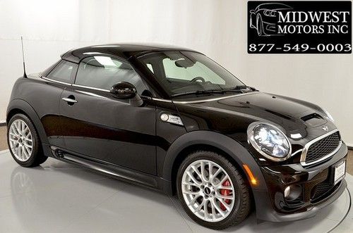 2012 mini cooper s john cooper works coupe black navigation lounge leather int