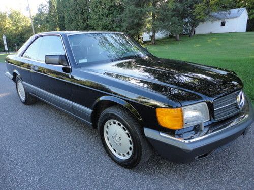 1991 560 sec southern car low miles mint black 96k no reserve