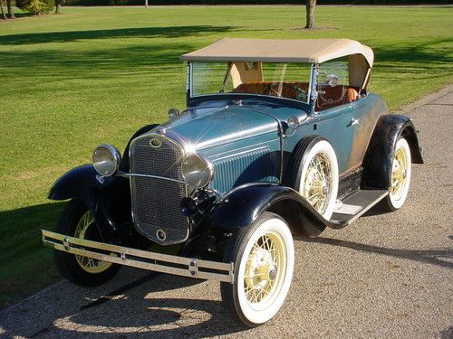 Sell new Rare Original 1931 Ford Model A Deluxe RS Roadster w/Dual Side ...