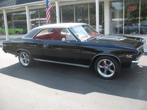 1967 chevrolet chevelle ss tuxedo black 396 muncie 4 speed 12 bolt recent resto