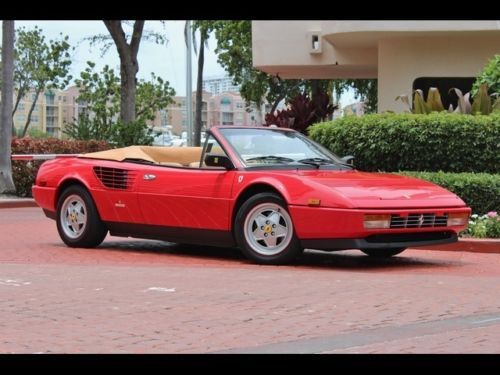 1988 ferrari mondial red 35k serviced convertible