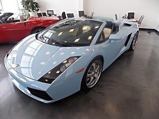 2008 lamborghini gallardo spyder convertible! nav&amp; back-up camera, rare color!