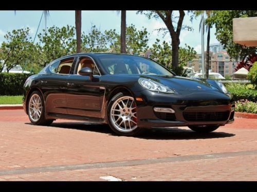 2010 porsche panamera turbo 19k black chrono servotronic adc 20s