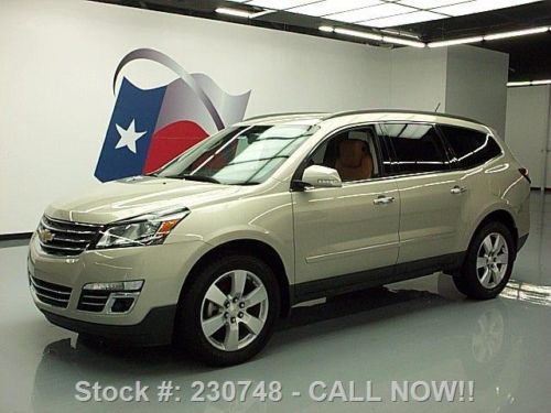 2013 chevy traverse ltz nav rear cam vent seats 10k mi texas direct auto