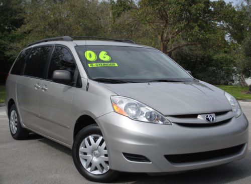 2006 sienna le 3.3l v6, aut trans, just 1 owner, clean, 7 passengers, no reserve