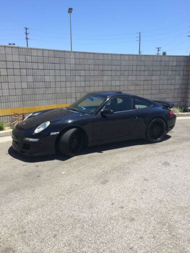 06 porsche carrera s modified oem gt3 rs package black/black clean title! + more