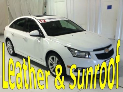 Certified white car ltz wrs package leather sunroof 1.4l cd one owner sharp car