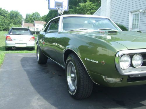 Sell Used 1968 Pontiac Firebird 428 4 Speed Factory Verdoro Green Car