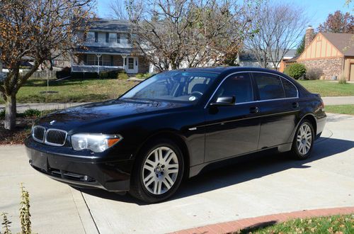 2003 bmw 7 series 745li black sapphire metallic