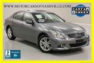 7-days *no reserve* '10 g37 x auto prem pkg bose nav back up warranty carfax