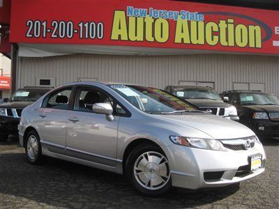 2009 honda civic hybrid navigation carfax certified 1-owner low reserve