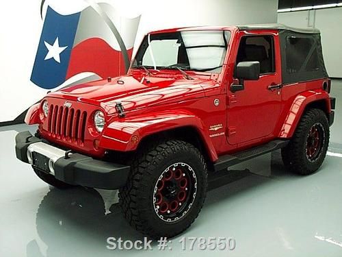 2010 jeep wrangler sahara 4x4 6speed convertible 13k mi texas direct auto