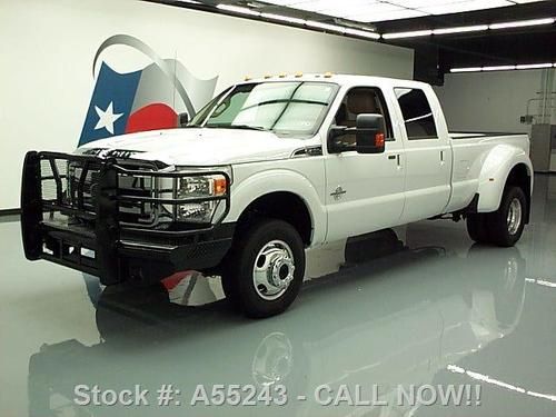 2013 ford f-350 lariat crew diesel drw 4x4 leather 16k texas direct auto