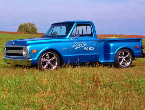 '70 chevy c10 step-side shop pickup truck rat rod hot rod patina