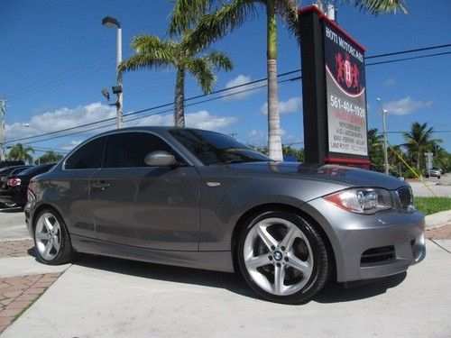 09 space gray 135-i 6 speed manual coupe -18 inch alloy wheels -sunroof -florida