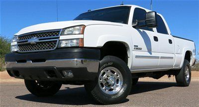 No reserve** 2005 chevy 2500hd crew shortbed 4x4 duramax 2 owner az clean carfax