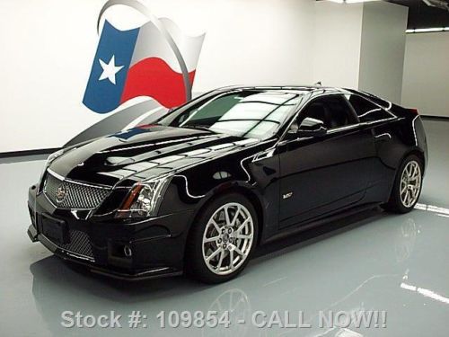 2011 cadillac cts-v coupe 6-spd sunroof recaro nav 16k texas direct auto