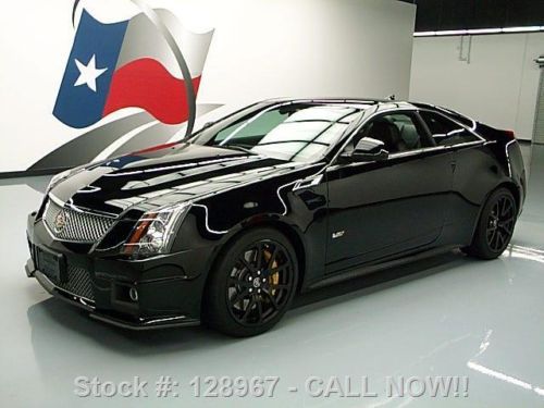 2012 cadillac cts-v coupe 6-spd recaro nav rear cam 19k texas direct auto