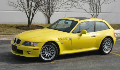 2002 bmw z3 coupe dakar 45,000 miles  cali car  5spd dinan extras m-package rare