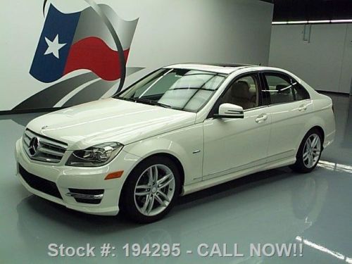 2012 mercedes-benz c250 sport sunroof turbo nav 12k mi texas direct auto