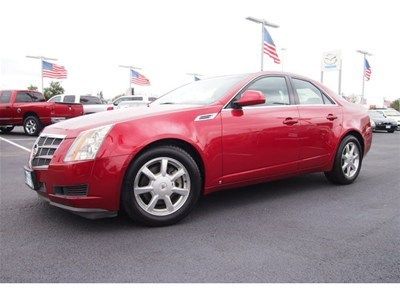 2008 cadillac cts sedan v6 leather luxury power seat red cd xm joe 281-323-3305